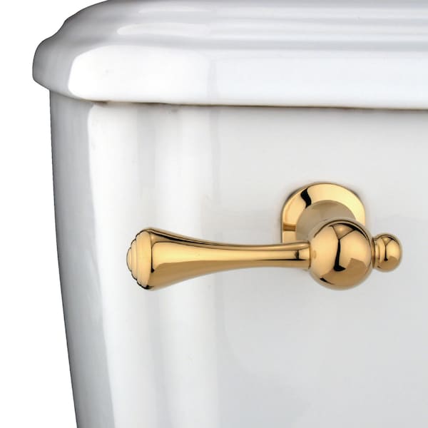 Buckingham Toilet Tank Lever, Polished Brass